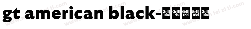 gt american black字体转换
